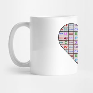 Chemistry Heart Elements Mug